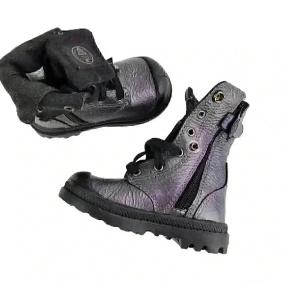Palladium Baggy Ml Zip Hiking Boots Boy's Toddler Size 4 - Picture 3 of 9
